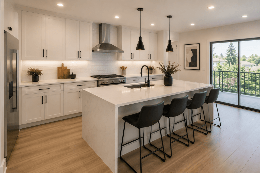 Contemporary Kitchen Remodeling in Downtown Los Angeles, view 2