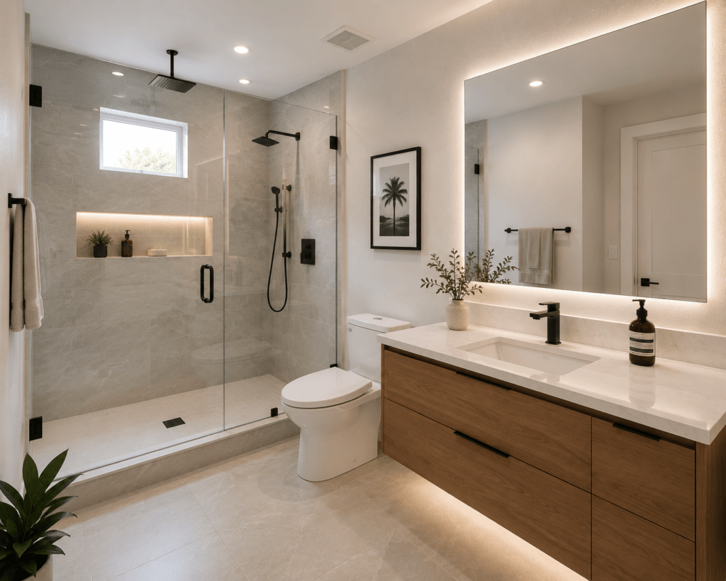 Luxury Bathroom Remodeling in West Hollywood by Cali View Builders